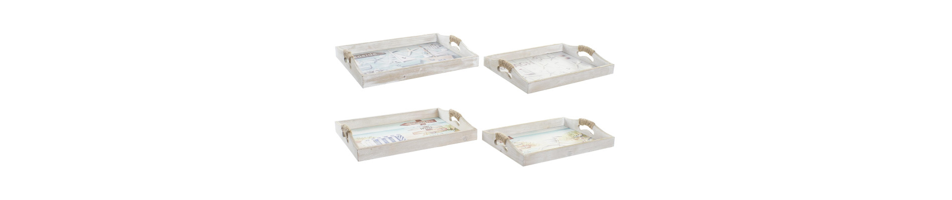 BANDEJA SET 2 MDF 40X30X6 MARINO 2 SURT.