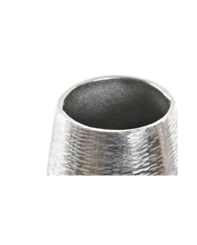 JARRON ALUMINIO 19X19X31 CARA PLATEADO