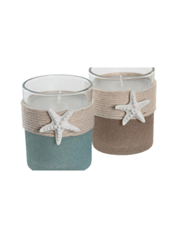 VELA CRISTAL 7,3X7,3X9 000 GR, ESTRELLA 2 SURT.