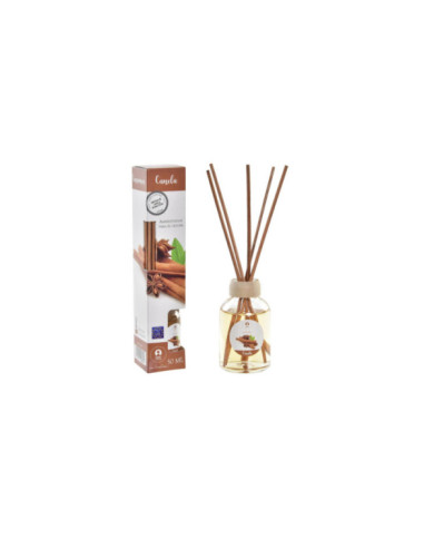 AMBIENTADOR MIKADO CRISTAL 4X4X20 50 ML, CANELA