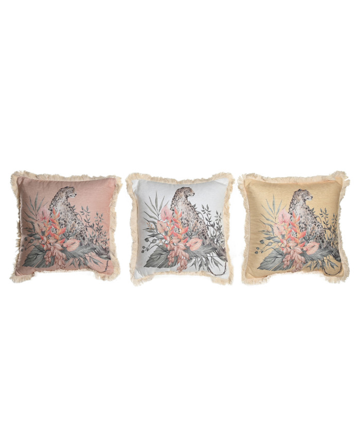COJIN POLIESTER 45X15X45 500 GR, LEOPARDO 3 SURT.