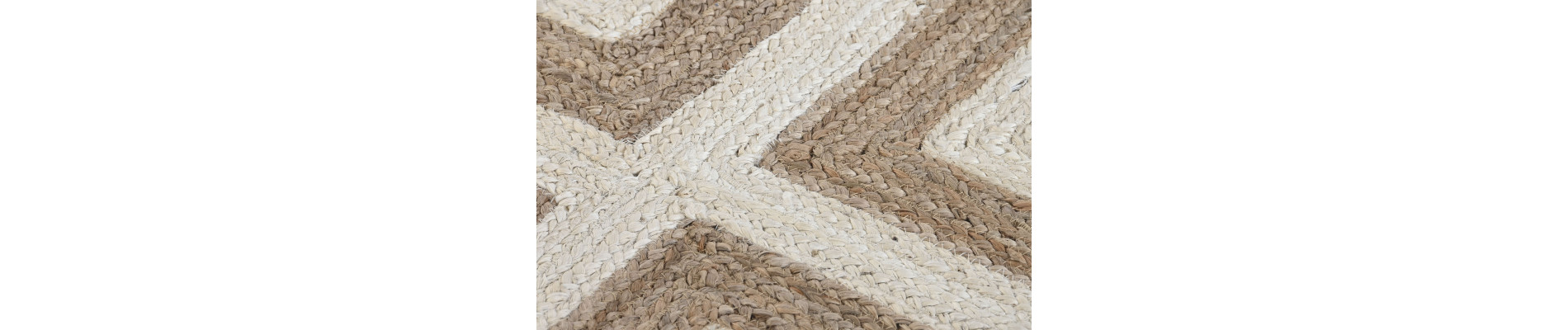 ALFOMBRA YUTE ALGODON 120X120X1 2300 GSM NATURAL