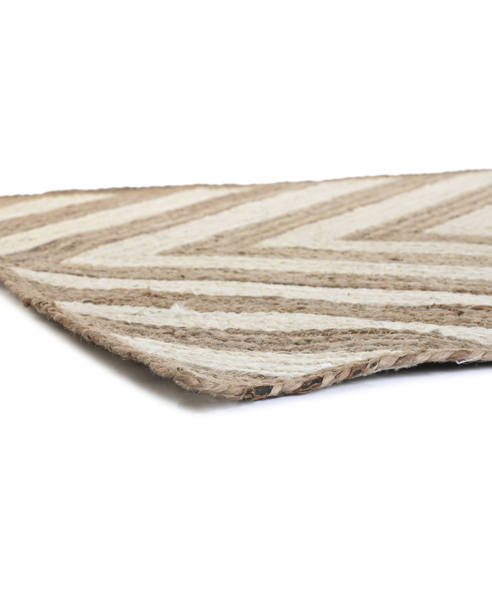 ALFOMBRA YUTE ALGODON 120X180X1 2300 NATURAL
