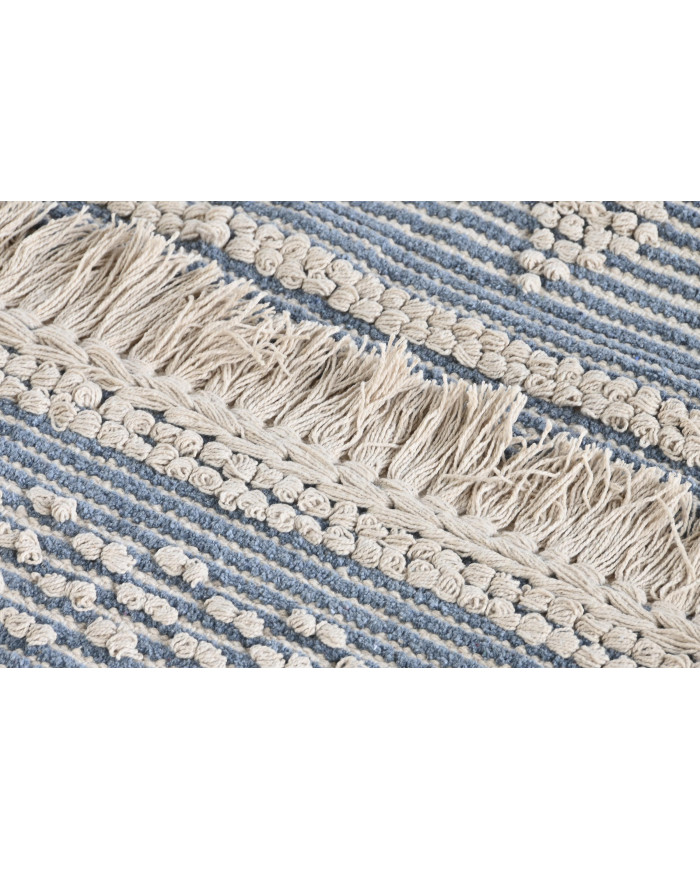 ALFOMBRA ALGODON 180X120X2 1600 GR AZUL