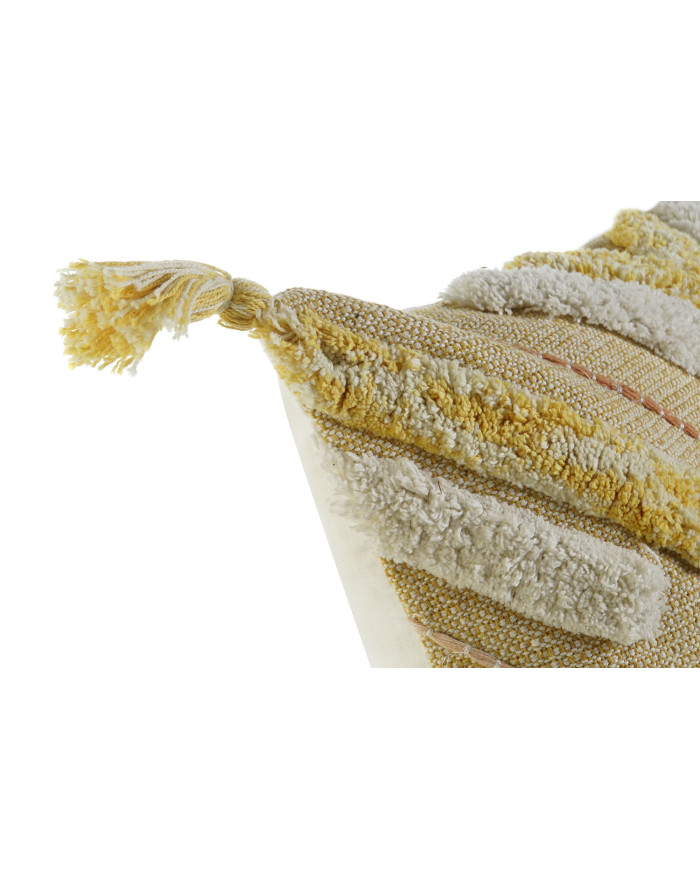 FUNDA COJIN ALGODON 60X1X40 AMARILLO