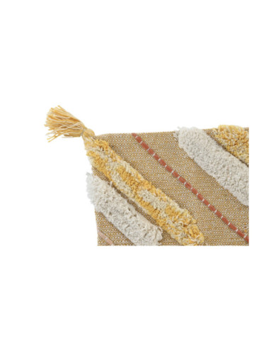 FUNDA COJIN ALGODON 60X1X40 AMARILLO