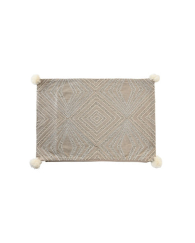 FUNDA COJIN ALGODON 60X1X40 GRIS