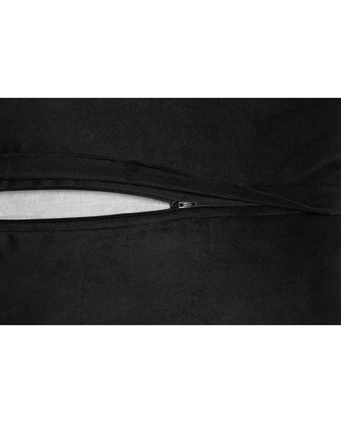 COJIN POLIESTER 45X10X45 600 GR, BORDADO NEGRO