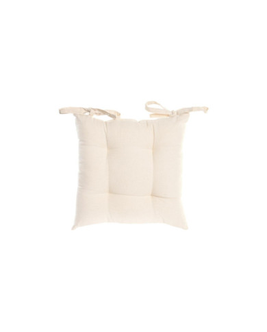 COJIN SILLA LINO ALGODON 40X40X8 300 GR, BEIGE
