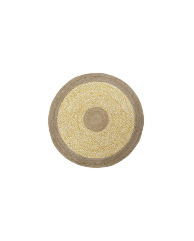 ALFOMBRA ALGODON YUTE 148X148X1 2300 GSM NATURAL