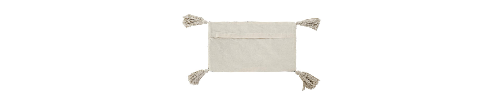FUNDA COJIN ALGODON 50X3X30 FLECOS BEIGE