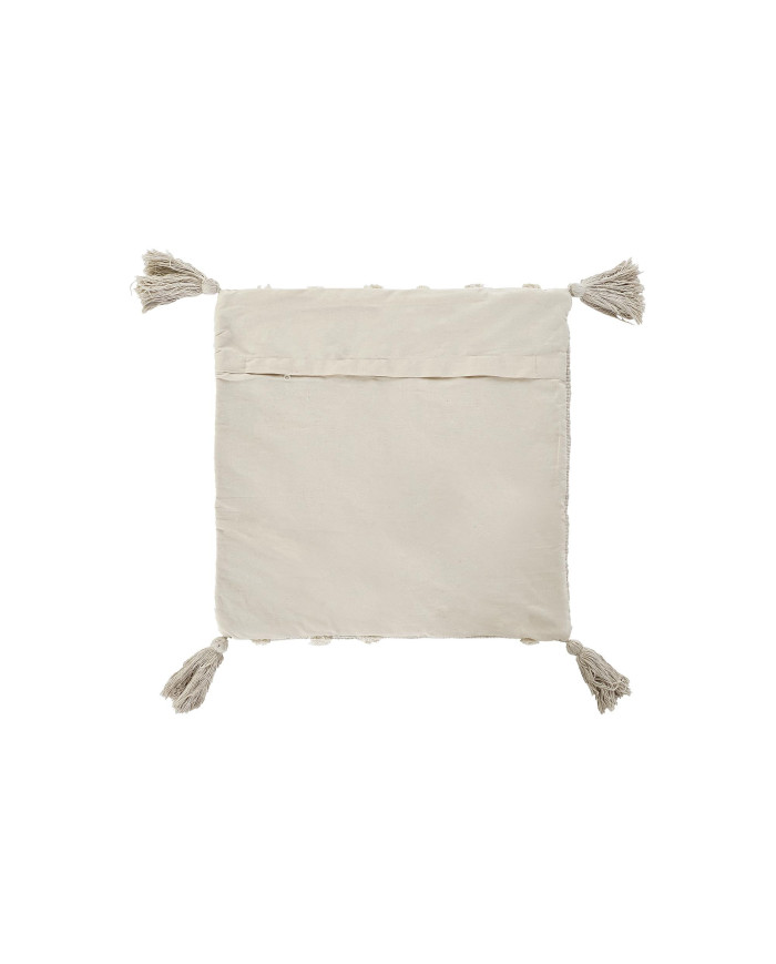FUNDA COJIN ALGODON 60X3X60 FLECOS BEIGE