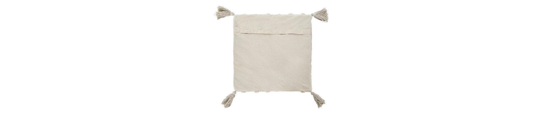 FUNDA COJIN ALGODON 60X3X60 FLECOS BEIGE