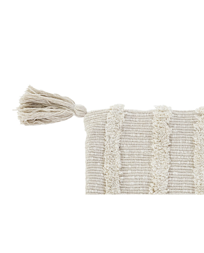 FUNDA COJIN ALGODON 60X3X60 FLECOS BEIGE