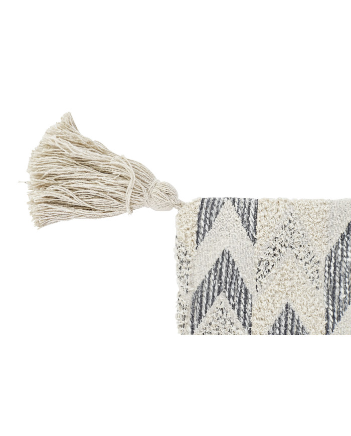 FUNDA COJIN ALGODON 60X3X60 FLECOS BEIGE