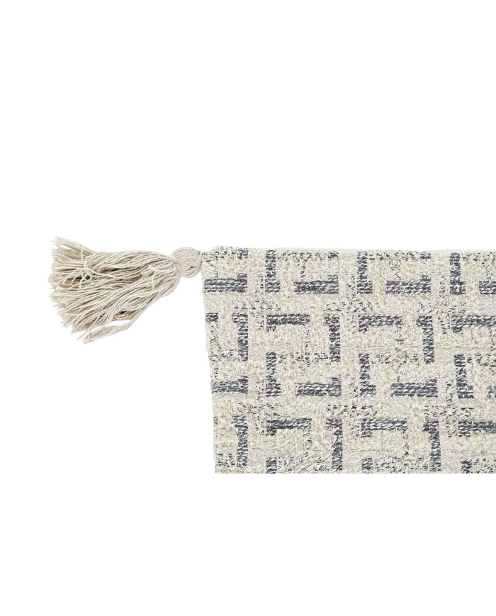 FUNDA COJIN ALGODON 60X3X60 FLECOS BEIGE