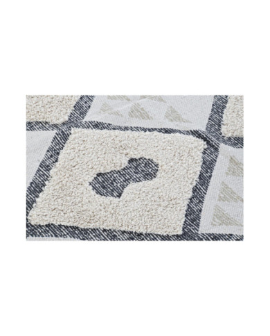 ALFOMBRA ALGODON 160X230X1 1500 GSM ROMBOS BEIGE