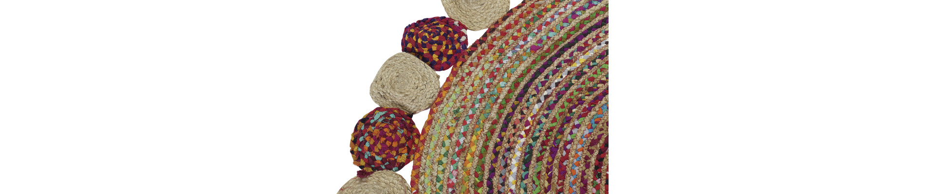 ALFOMBRA ALGODON YUTE 160X160X1 2100 GSM