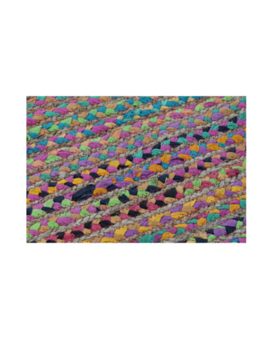 ALFOMBRA YUTE ALGODON 120X180X1 CHINDI MULTICOLOR