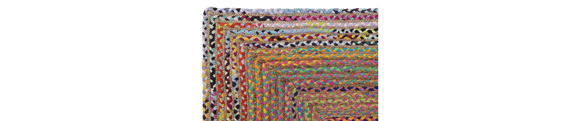 ALFOMBRA YUTE ALGODON 120X180X1 CHINDI MULTICOLOR