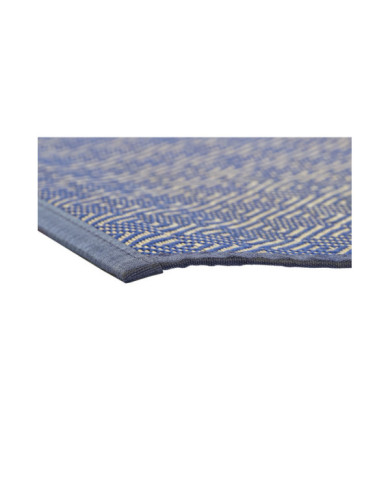 ALFOMBRA BAMBU 200X290X0,5 GEOMETRICO AZUL
