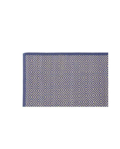 ALFOMBRA BAMBU 120X180X0,5 GEOMETRICO AZUL