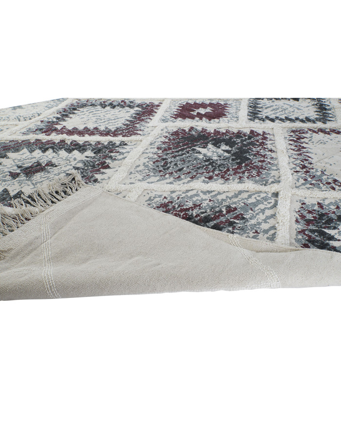 ALFOMBRA ALGODON 200X290X1 1200 GSM FLECOS BLANCO