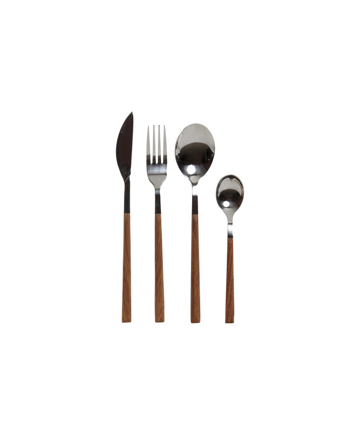 CUBERTERIA SET 16 INOX ABS 2X22 PLATEADO