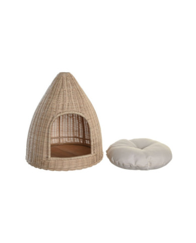 CAMA MASCOTA RATAN 45X45X57 NATURAL
