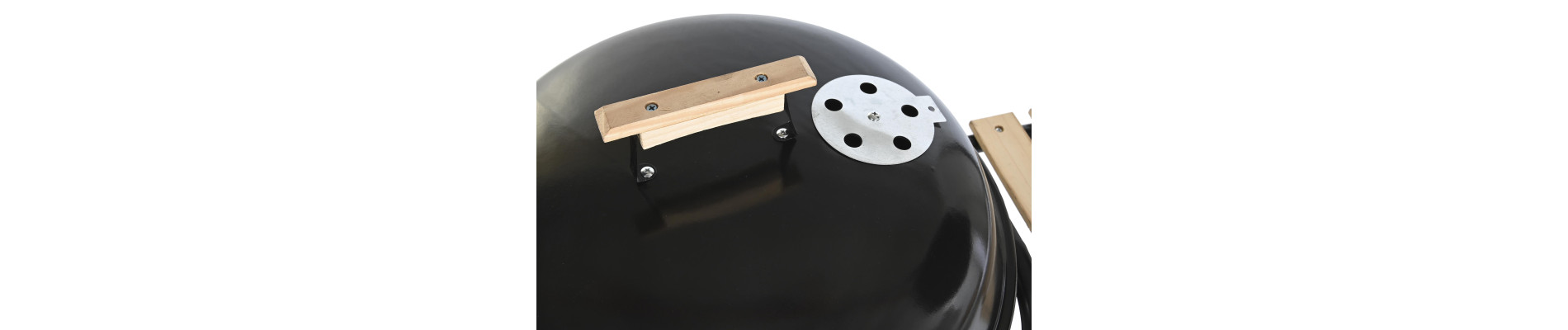 BARBACOA ACERO MADERA 100X47X95 NEGRO