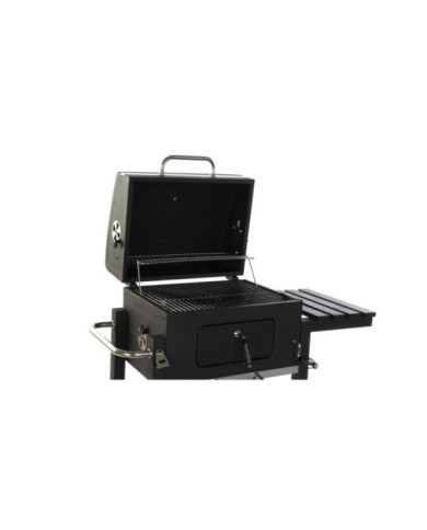 BARBACOA ACERO 140X60X108 TERMOMETRO NEGRO