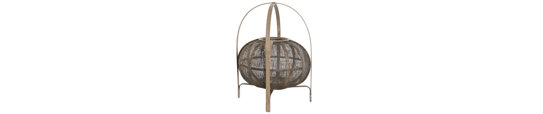 PORTAVELA BAMBU LINO 31X31X60 NATURAL MARRON