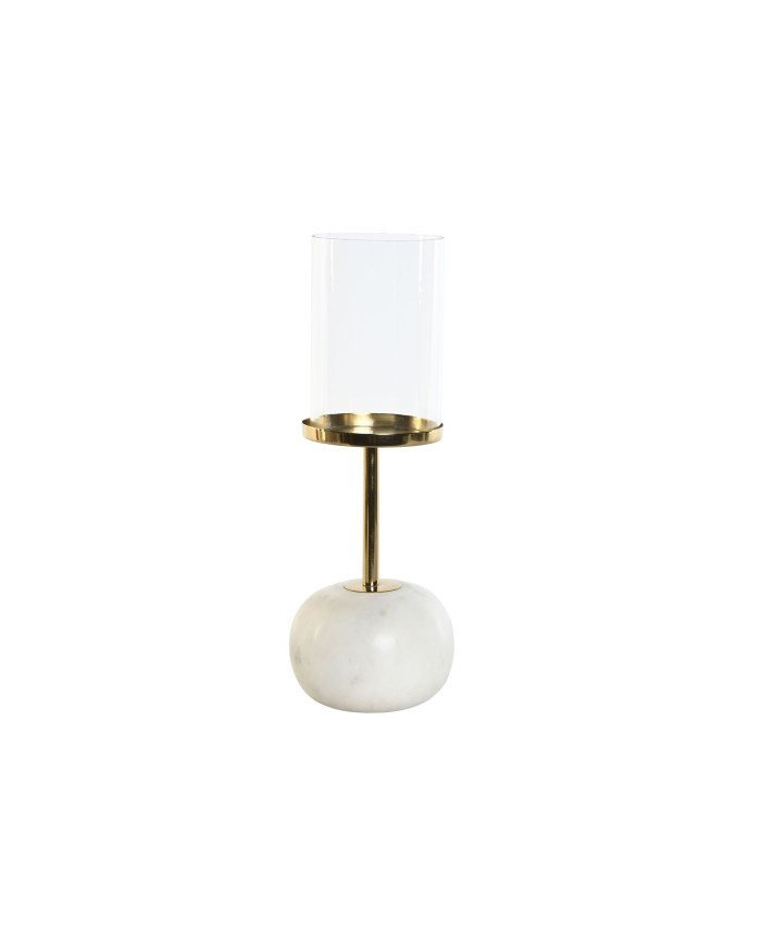 PORTAVELA CRISTAL MARMOL 12X12X36 BLANCO