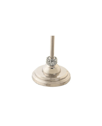 CANDELABRO ALUMINIO ACRILICO 10X10X25 CROMADO