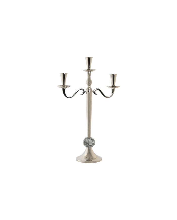 CANDELABRO ALUMINIO ACRILICO 30X12X46 CROMADO