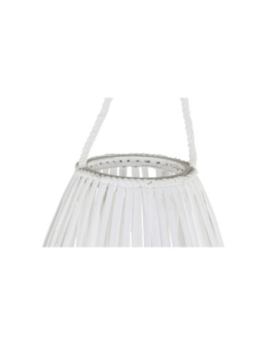 PORTAVELA MIMBRE CRISTAL 36X36X80 BLANCO