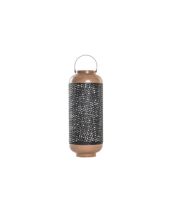 PORTAVELA METAL 20,5X20,5X51 NEGRO