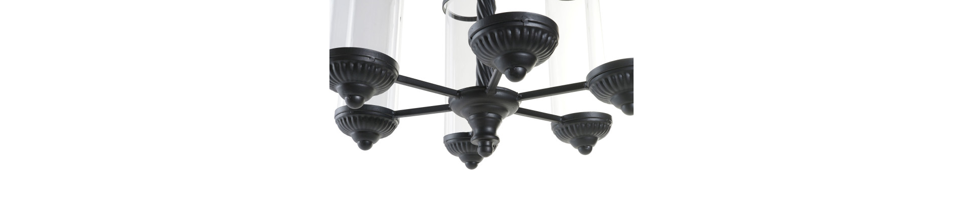 PORTAVELA METAL CRISTAL 53X53X52 TECHO NEGRO