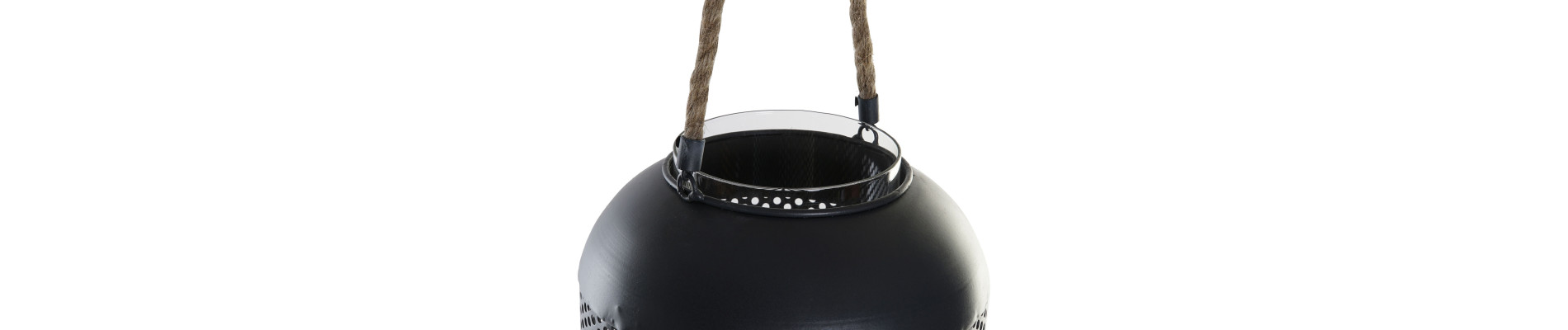 PORTAVELA METAL CUERDA 22X22X43 NEGRO