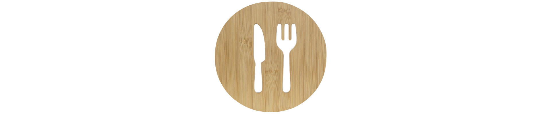 SALVAMANTEL BAMBU 17,5X17,5X1 CUBIERTOS NATURAL