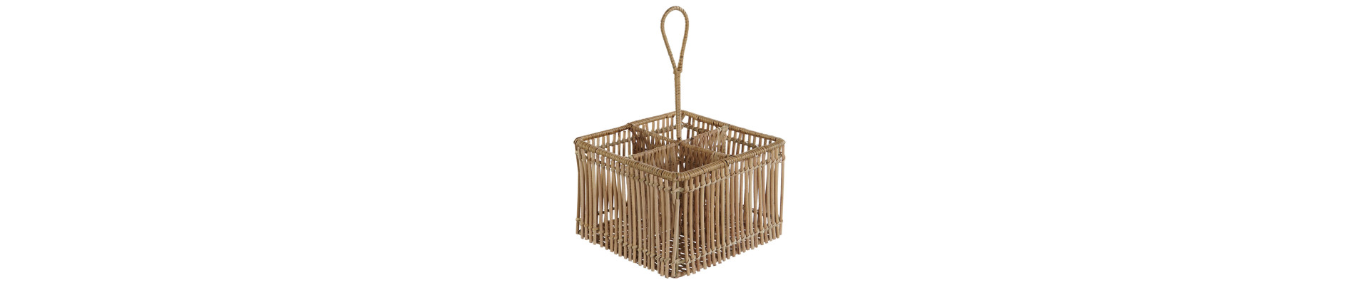 CUBERTERO RATAN HIERRO 20X10X12 ACEITERA NATURAL