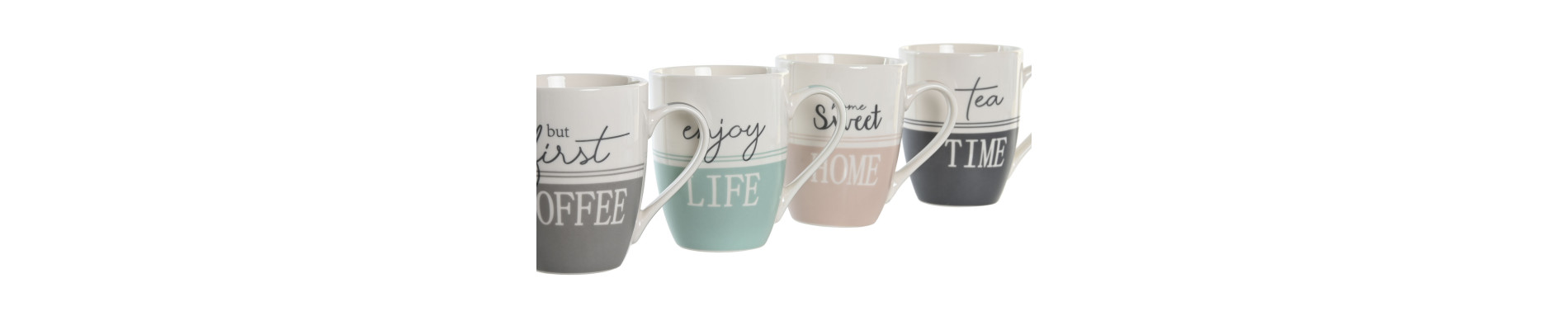 MUG PORCELANA NEW BONE 11,5X8,3X10,5 340ML 4 SURT.