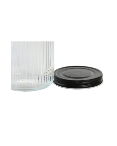 BOTE SET 4 CRISTAL METAL 9X9X11 560ML TRANSPARENTE