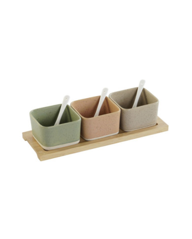 APERITIVO SET 7 PORCELANA BAMBU 29X11,5X1,5
