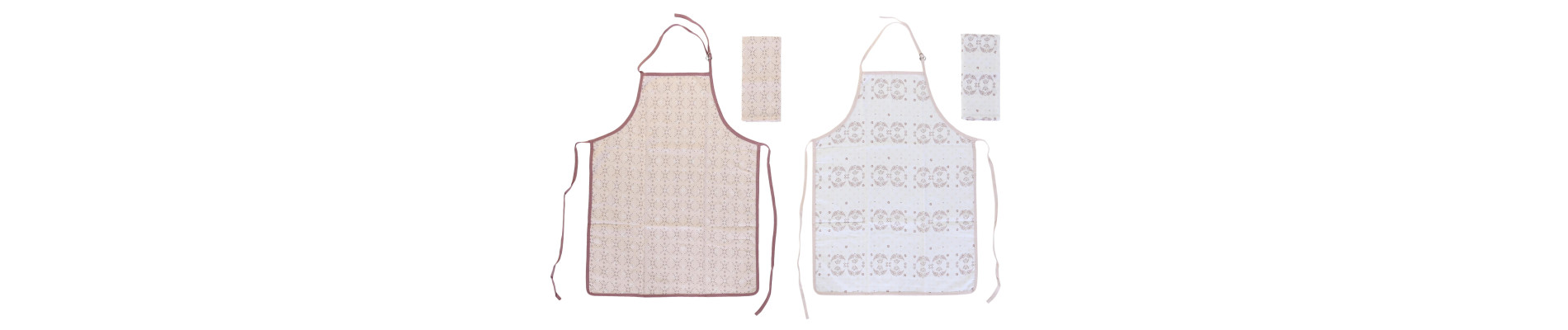 DELANTAL SET 2 ALGODON 60X80X0,1 180GSM 2 SURT.