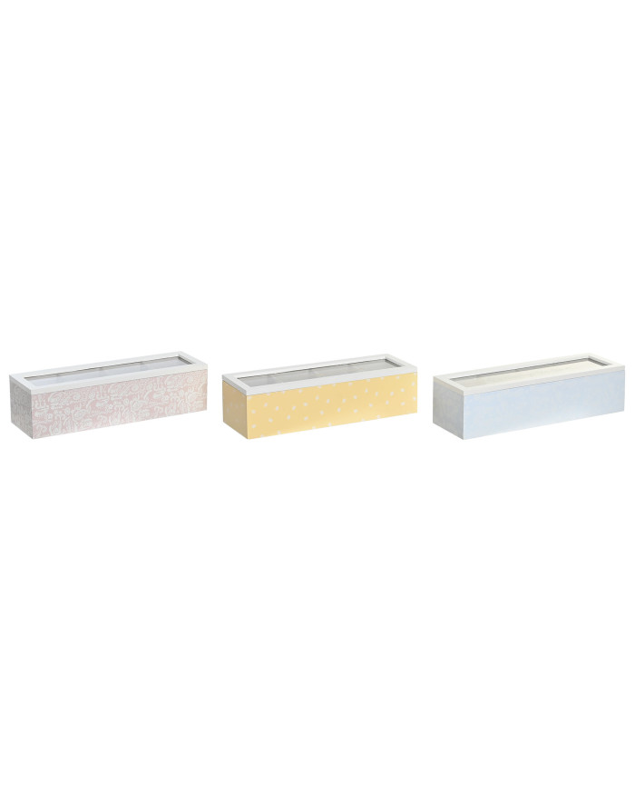 CAJA INFUSIONES MDF CRISTAL 30X9X8 3 SURT.