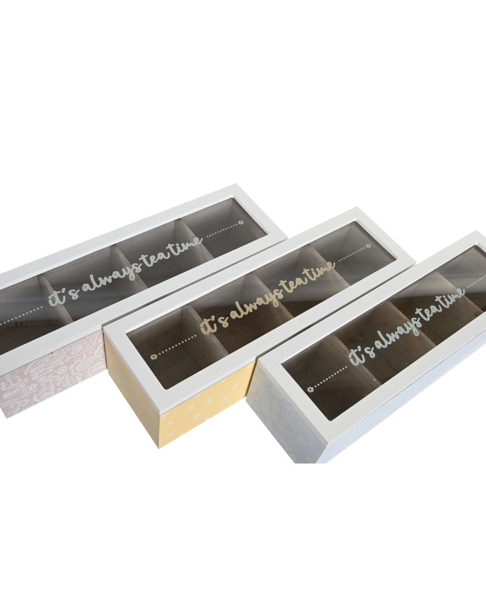 CAJA INFUSIONES MDF CRISTAL 30X9X8 3 SURT.