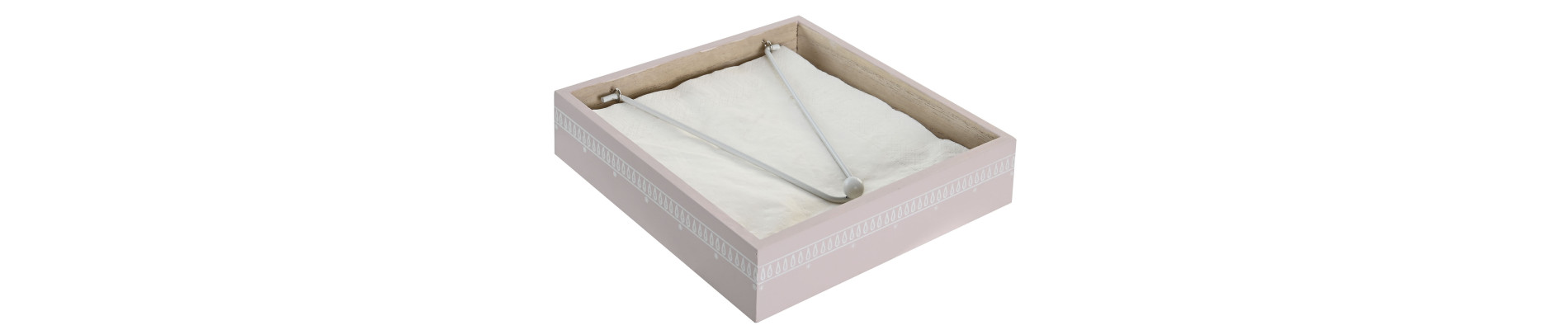 SERVILLETERO MDF METAL 18X18X4 3 SURT.