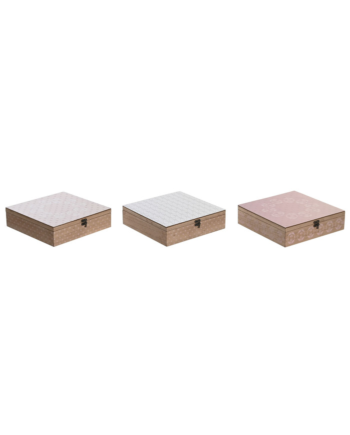 CAJA INFUSIONES MDF CRISTAL 24X24X7 3 SURT.