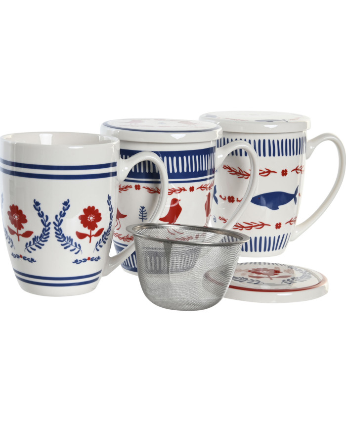 MUG INFUSIONES PORCELANA 12X9X11 380ML 3 SURT.